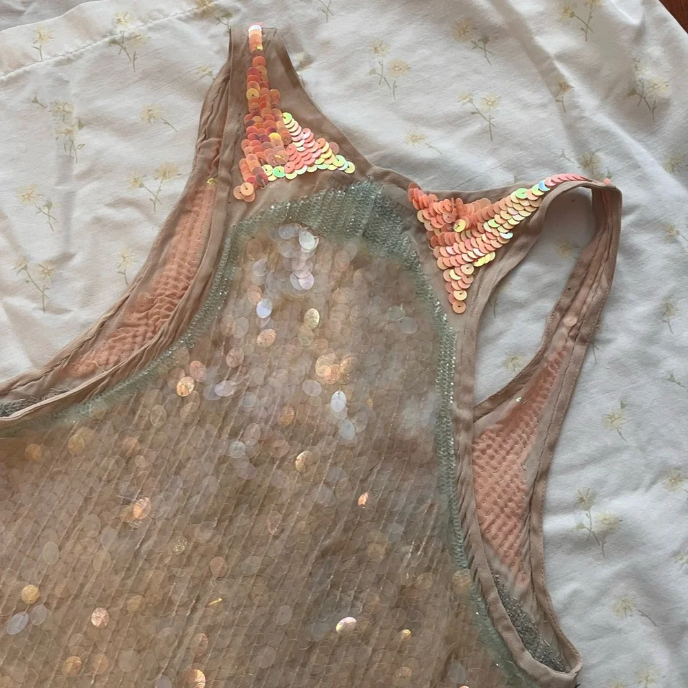 AllSaints Spitalfields Bohemian Sequin mini dress - Picture 9 of 9